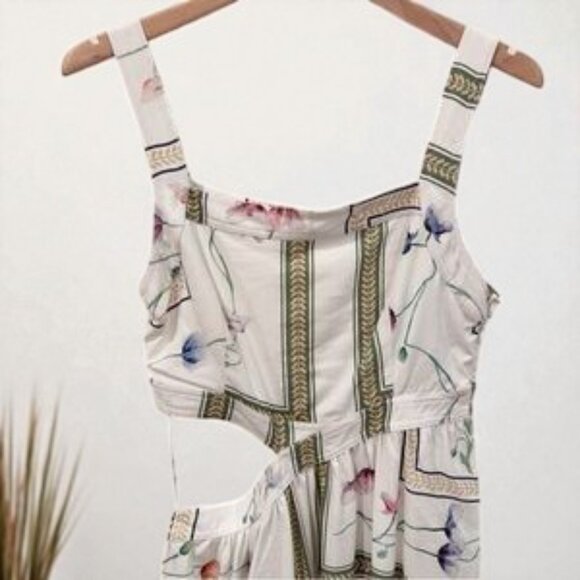 NWT Sancia Chile Cut Out Midi Dress Amapola Print - Picture 6 of 6